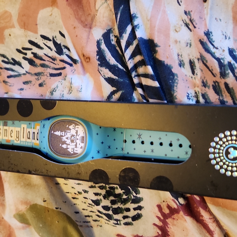 Disney Parks Retro Disneyland Marquee Sleeping Beauty Castle Blue MagicBand+